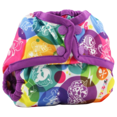 Kanga Care подгузники Snap Cover Newborn (2-7 кг) 1 шт., tokiCorno/Orchid