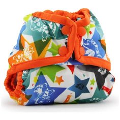 Kanga Care подгузники Snap Cover Newborn (2-7 кг) 1 шт., dragons fly/poppy