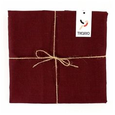 Скатерть TKANO Essential (квадратная) 143х143 см бордовый