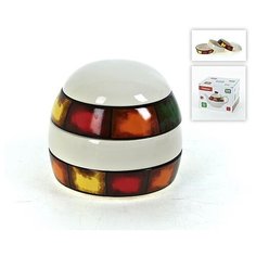 Банка для сыпучих продуктов "Мармелад", 4 секции, 350 мл ENS