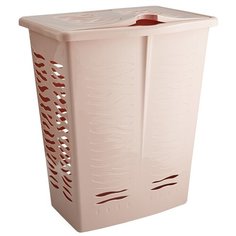 BranQ Корзина для белья Aqua 60 л йогуртовый