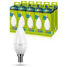 Комплект светодиодных лампочек Свеча на ветру Ergolux LED-CA35-11W-E14-6K