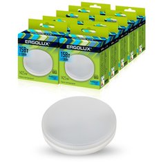 Комплект светодиодных лампочек Ergolux LED-GX53-15W-GX53-4K