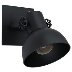 Спот Eglo, 1х40W, черный, размеры (мм)-160х160, плафон - черный