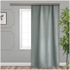 Портьеры Witerra Матовый блэкаут на ленте 260 см графит