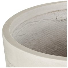 WMESHR44-AW Кашпо Лотус Высокое Круглое с Подставкой, файберстоун, слоновая кость, D44 H83 cm Idealist
