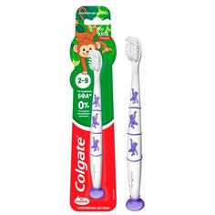 Зубная щетка детская Colgate Monkey от 2 до 9 лет Супермягкая 1 шт