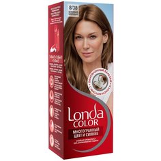 Londa стойкая крем-краска для волос Многогранный цвет и сияние, 8/38 (38) бежевый блондин