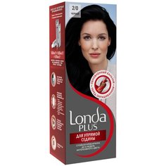 Londa для Упрямой седины стойкая крем-краска для волос, 2/0 (11) черный