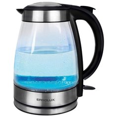 Чайник Ergolux ELX-KG02-C42, серебристо-черный