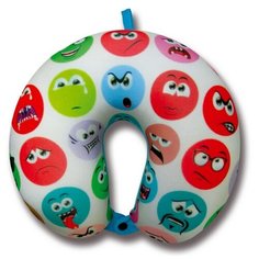 Подушка для шеи Штучки, к которым тянутся ручки Смайл, разноцветные