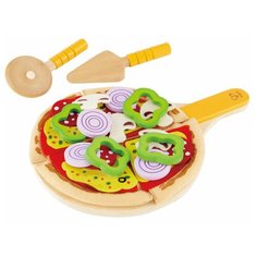 Набор продуктов с посудой Hape Homemade pizza E3129 разноцветный