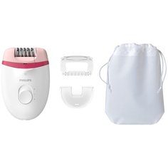 Эпилятор Philips BRE255 Satinelle Essential белый/розовый