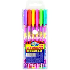 CENTRUM Набор гелевых ручек Rainbow, 6 цветов, 0,8мм (80787)