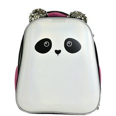 №1 School Ранец Max Panda (975160), белый/черный/розовый