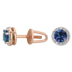 VALTERA Серьги с сапфирами и бриллиантами 094526