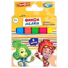 CENTRUM Мелки цветные "Фиксики" 6 цветов (86433)