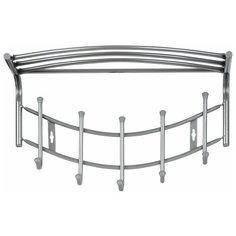 Вешалка Nika Премиум-4 5 крючков серебро