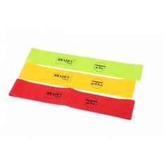 Эспандер лента 3 шт. BRADEX SF 0321 Фитнес резинки 60 х 5 см красный/желтый/зеленый