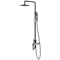 Душевая стойка Rose R1336 хром/черный