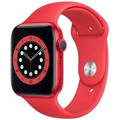 Умные часы Apple Watch Series 6 GPS 44мм Aluminum Case with Sport Band, (PRODUCT)RED
