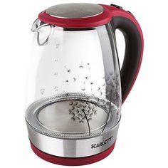 Чайник Scarlett SC-EK27G49, красный/черный