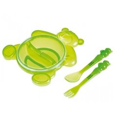 Тарелка Canpol Babies в форме медвежонка (2/422), зеленый