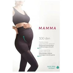 Колготки Gabriella Mamma, 100 den, размер 4-L, черный