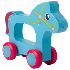 Каталка-игрушка BONDIBON Лошадка (ВВ2324) голубой