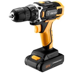 Аккумуляторная дрель-шуруповерт DEKO DKCD20FU-Li Li-Ion 1.5 А·ч 20 В без кейса