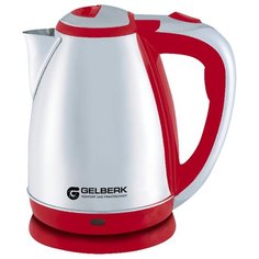 Чайник электрический Gelberk GL-317, 1.8л, 1500Вт, нержавеющая сталь, красный
