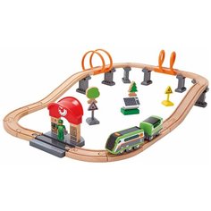 Hape Игровой набор с поездом на солнечных батарейках, E3762