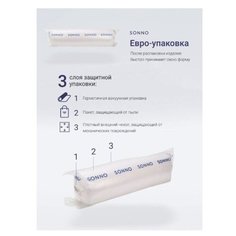 Наматрасник-топпер SONNO EUPHORIA стеганый 160х200 см