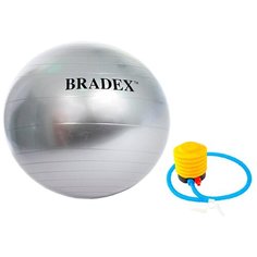 Мяч для фитнеса антивзрыв 65 см с насосом Bradex