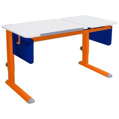 Стол детский для работы стоя Астек-Элара Твин-2 115x58 см белый/синий/оранжевый