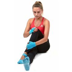 Носки противоскользящие для занятий йогой и перчатки противоскользящие для занятий йогой Bradex