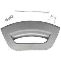 Ручка люка в сборе для стиральной машины Ariston (Аристон), Indesit (Индезит) серая