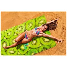 Пляжное покрывало; ПППА038-20404; Размер: 145 х 200 Сирень