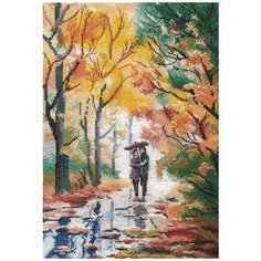 1354 Набор для вышивания ОВЕН Осенняя прогулка20*30 см