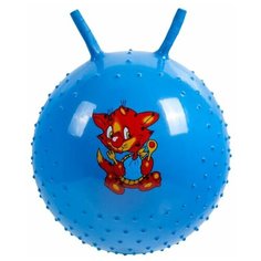 Мяч-попрыгун детский массажный гимнастический мяч, синий Bradex