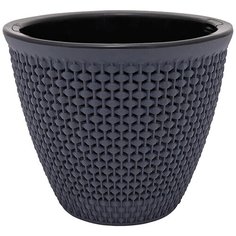 Кашпо "Ротанг" 2,25л антрацит BMC