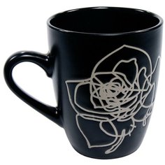 Кружка HomeStar Черная роза 300 мл