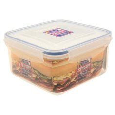 Xeonic Контейнер для пищевых продуктов 810001, 16.5x16.5 см, прозрачный/синий