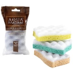 Губка Arix для тела целлюлоза фибра со скраб-эффектом 13,5 см