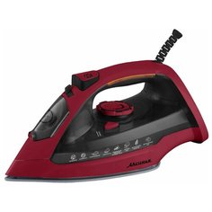 "Утюг АКСИНЬЯ КС-3003 бордо.с черн:2400 Вт,КЕРАМ.,АНТИНАКИПЬ,АНТИКАПЛЯ,САМООЧИСТ,Пар.удар(10)"