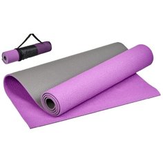 Коврик для йоги и фитнеса Bradex SF 0692, 190*61*0,6 см, двухслойный фиолетовый