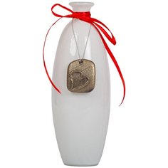 Ваза-бутылочка малая "Пуаро" h176 d65 бел Evis