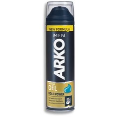 Гель для бритья Gold Power Arko, 200 мл