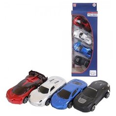 Игровой набор ABtoys Машинки спортивные 4шт инерционные