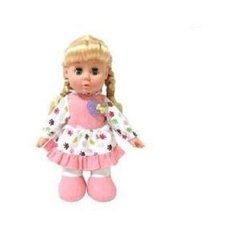 Кукла мягконабивная, звук, эл.пит.AG13*3шт.вх.в комплект, пакет Наша Игрушка